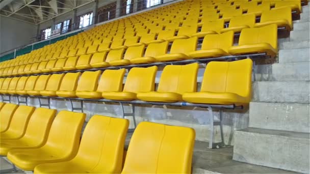 green and yellow stadium seats - Footage, Video