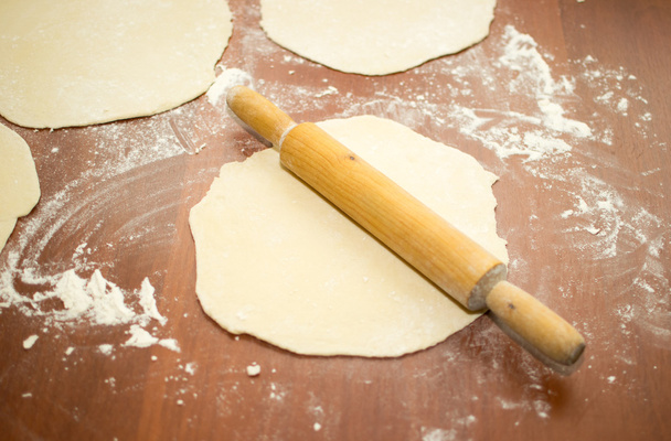 dough pizza pin - Foto, Imagen