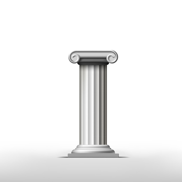 Antique column on white - Vector, Image