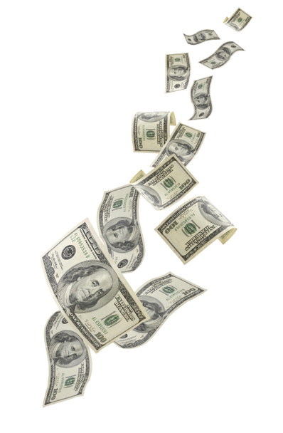 Queda de dinheiro dos EUA
 - Foto, Imagem