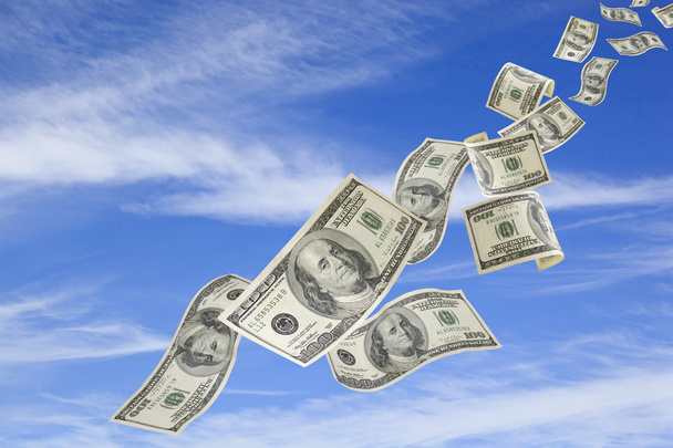 гроші падають з неба
 - Фото, зображення