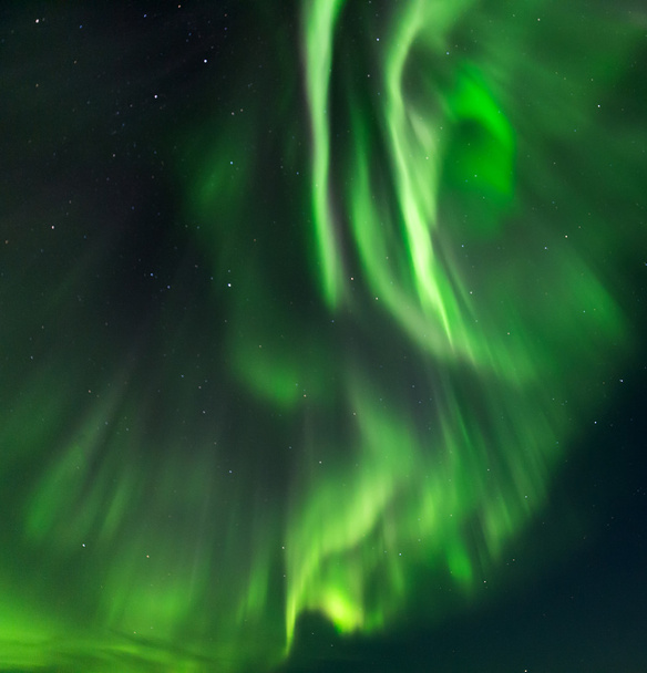 .As luzes polares na Noruega
 - Foto, Imagem