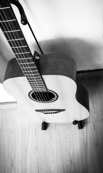 Ξύλινα ακουστική κιθάρα - Φωτογραφία, εικόνα