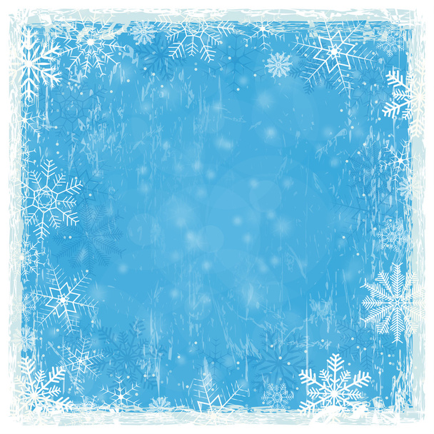 kék grunge karácsonyi háttér - Vektor, kép