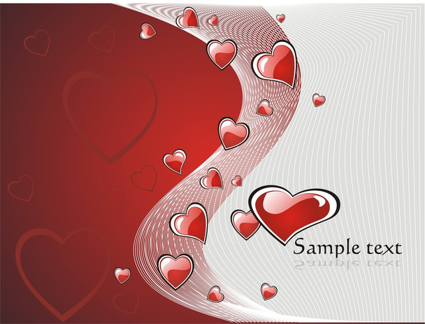 Abstract Valentine little heart illustration - Vector, Imagen