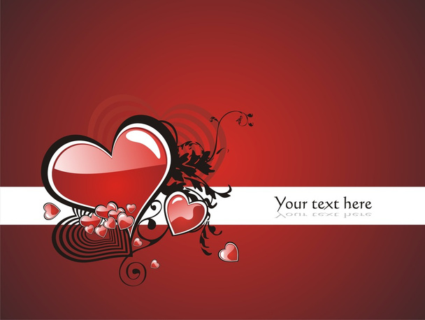 Beautiful Valentine´s day background - Vector, Image