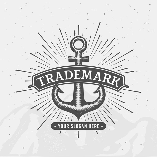Brandname anchor emblem - ベクター画像