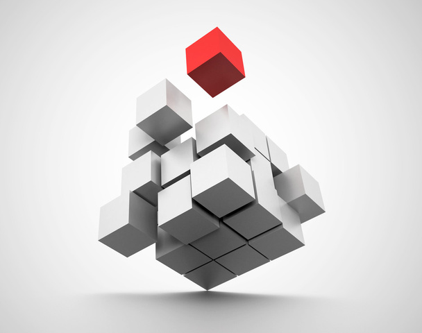 cubos em conceito de equilíbrio
 - Foto, Imagem