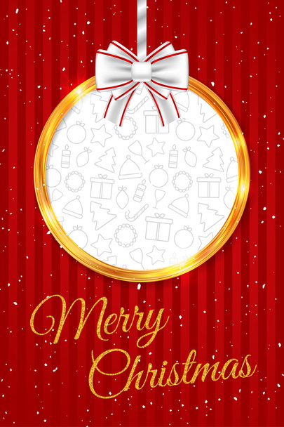 Holiday gift card - Vektor, obrázek