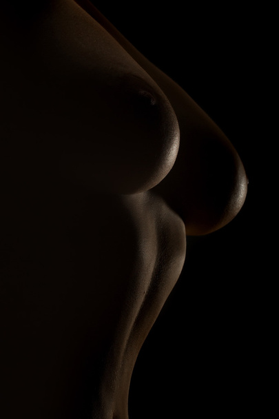 Naked female chest - Фото, изображение