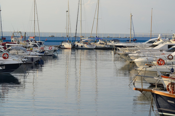 The Marina Aregai Marina is located in Santo Stefano al Mare in - Photo, Image