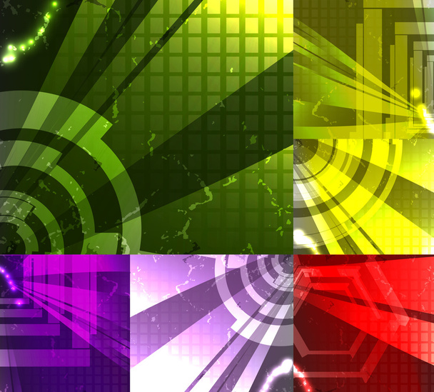 Set for abstract vector background - Διάνυσμα, εικόνα