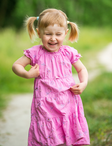 Cute little girl on the meadow - Photo, image