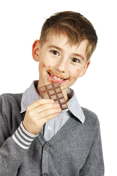 Boy Eating A chocolate - Photo, image