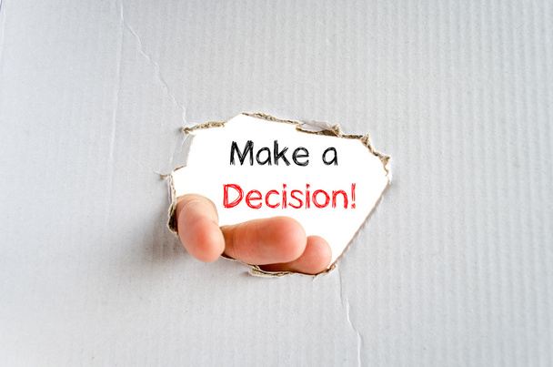 Make a decision text concept - Photo, Image