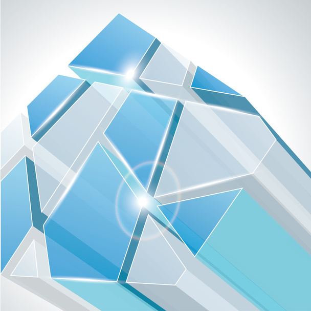 3d glass - Вектор,изображение
