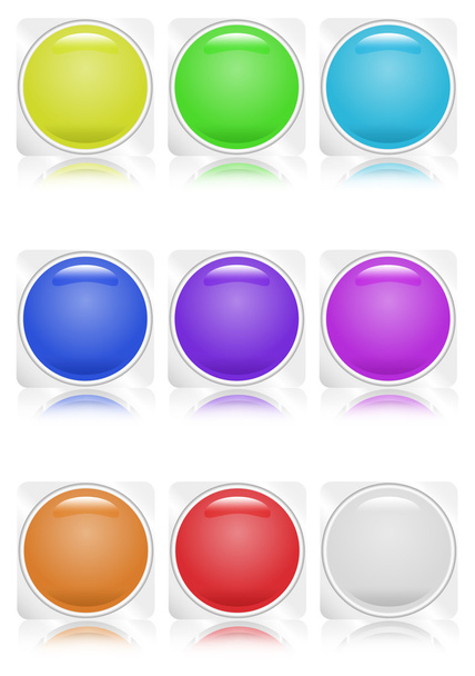 Coleção de botões
 - Vetor, Imagem