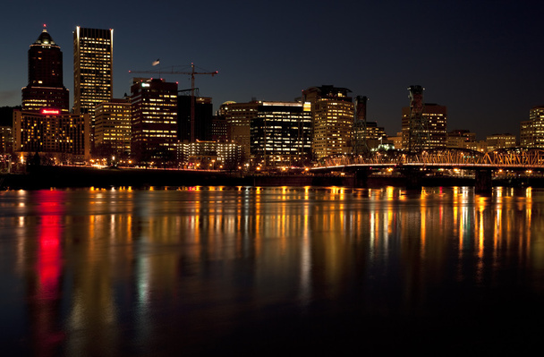 Portland Oregon at night. - Photo, Image