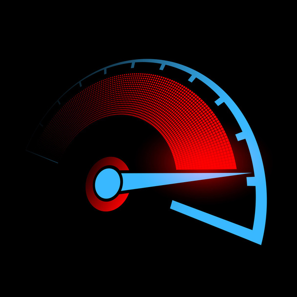 Speedometer. Stock illustration. - Vector, Imagen