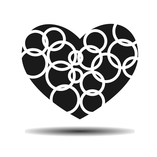 heart ring decor - Vector, Image