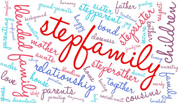 Stepfamily 単語の雲 - ベクター画像