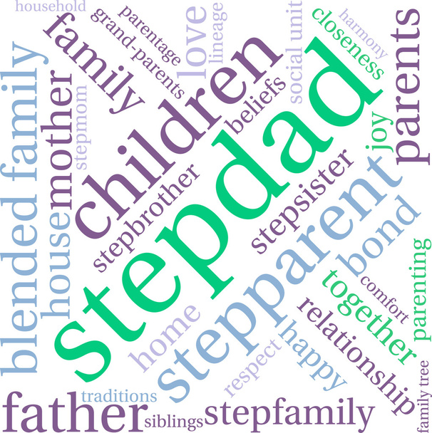 Слово Stepdad хмара
 - Вектор, зображення