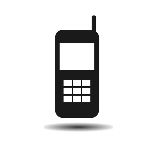 old black mobile phone - Vector, Image