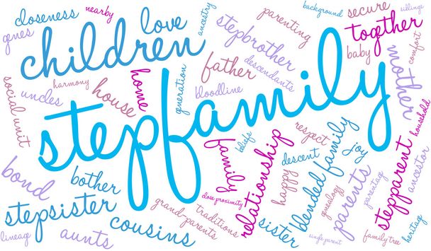 Stepfamily Word Cloud - Vector, Image