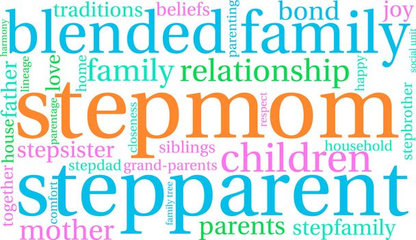 Stepmom 単語の雲 - ベクター画像