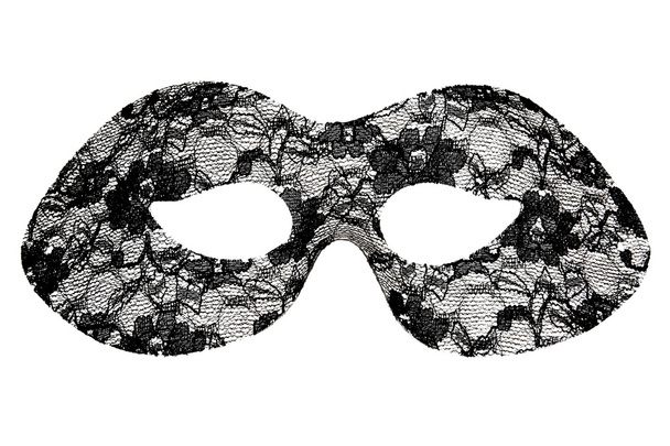 Black lace masquerade mask - Photo, Image