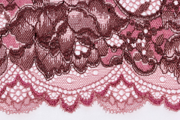 The macro shot of the pink and magenta lace texture materia - Photo, Image