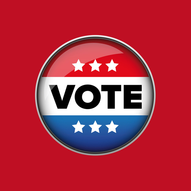 Vettore badge voto negli Stati Uniti
 - Vettoriali, immagini