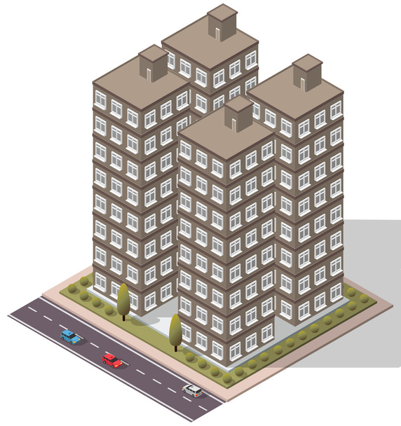 Vector Isometric Flats Apartment - Vector, Image