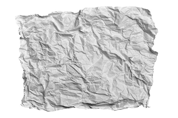 τσαλακωμένο χαρτί λευκό - Φωτογραφία, εικόνα