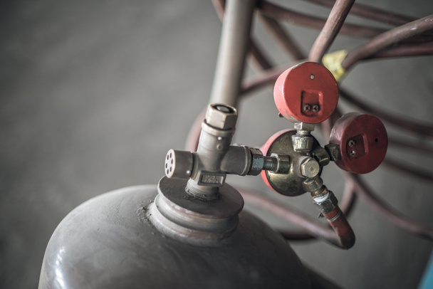 gas tank valve close up - Fotó, kép