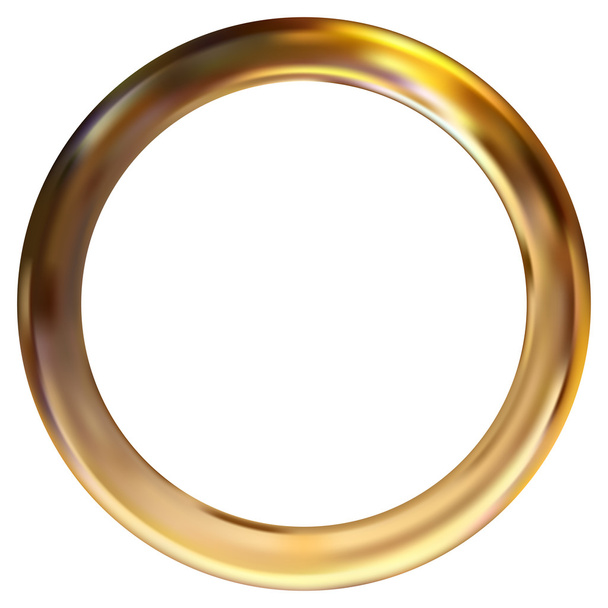 Frame gouden ring - Vector, afbeelding