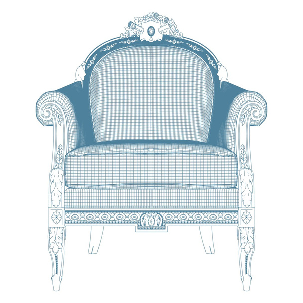 antiken Sessel Vektor - Vektor, Bild