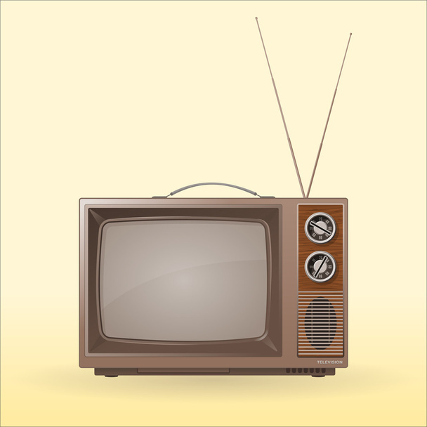 Old Retro TV - Vector, Image