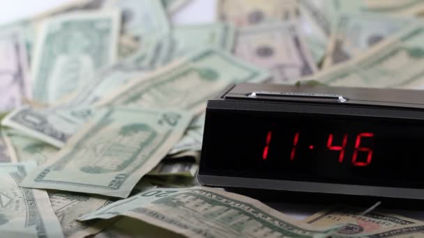 Fast Clock with Still Money - Footage, Video