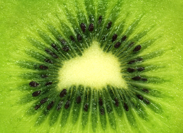 Cross section of a kiwi fruit - Photo, Image