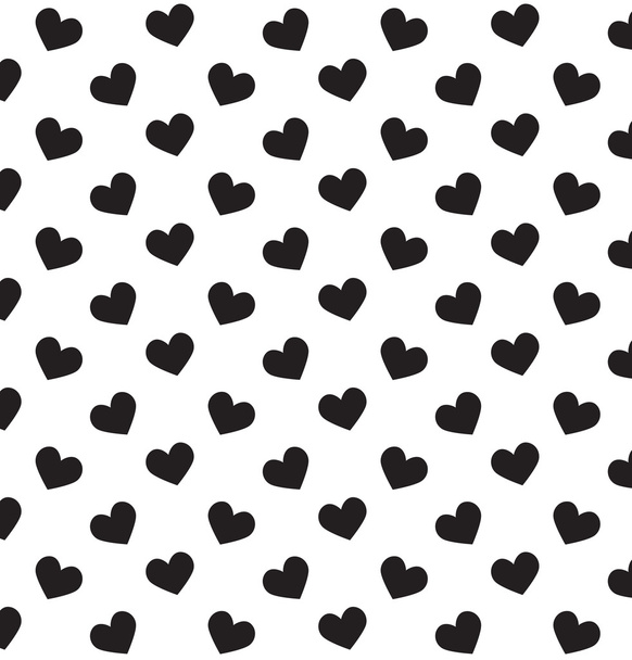 Romantic pattern with hearts. Vector illustration. Background - Vector, Image