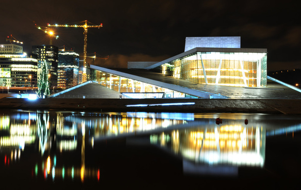 Oslo in nacht - Foto, afbeelding