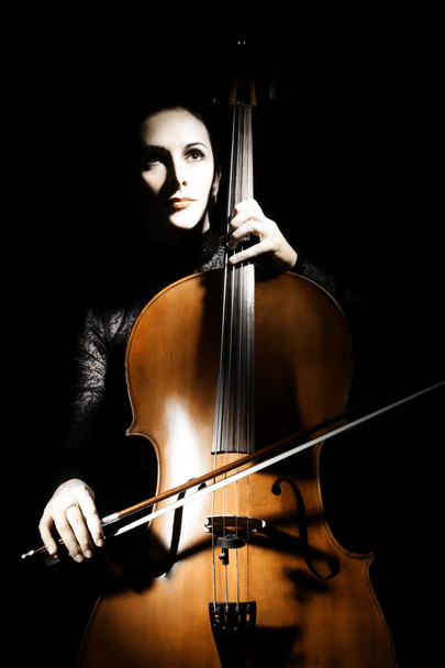 Cello classical musician cellist performer. - Foto, Bild