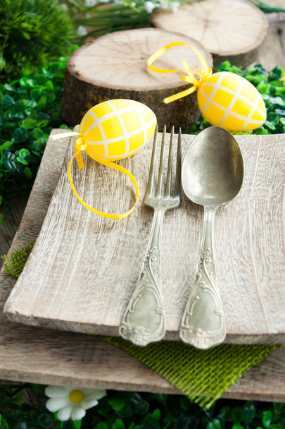 Easter place setting - Photo, image