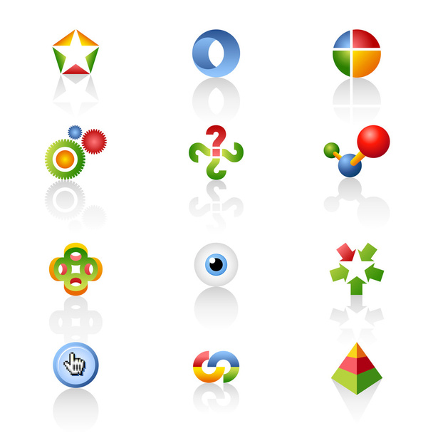 Conjunto de iconos web originales
 - Vector, imagen