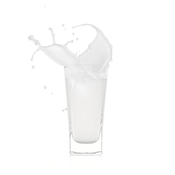 With milk splash - Foto, Imagem