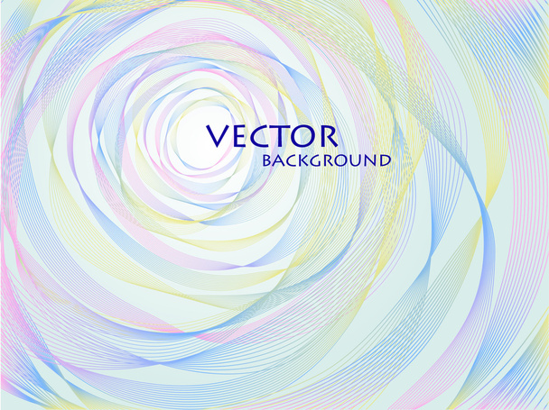 Vector abstract pastel concentric background - Вектор,изображение