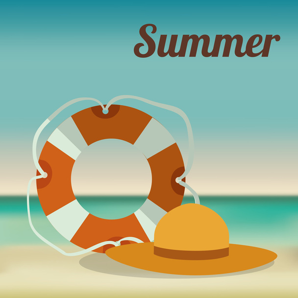 summer vacations design - Vector, Image