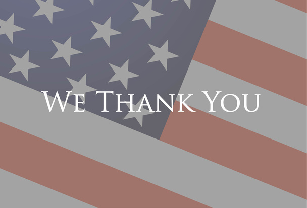 We thank you veterans. - Vetor, Imagem