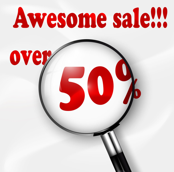 Big Sale tags with Sale 50%
 - Вектор,изображение
